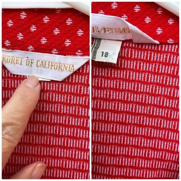 Vintage Koret of California size 18 top and pants set. - Picture 8 of 9